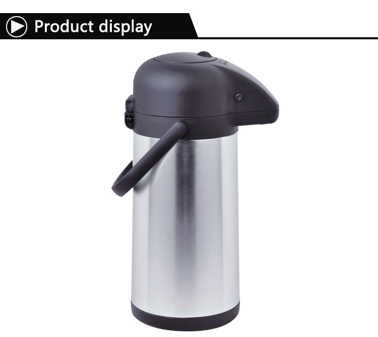 Child-Safe Lock-System Double Wall Stainless Steel Function Airpot Flask