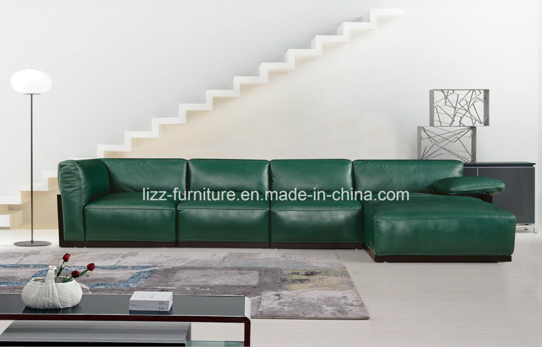 Leisure Living Room Genuine Leather Sofa