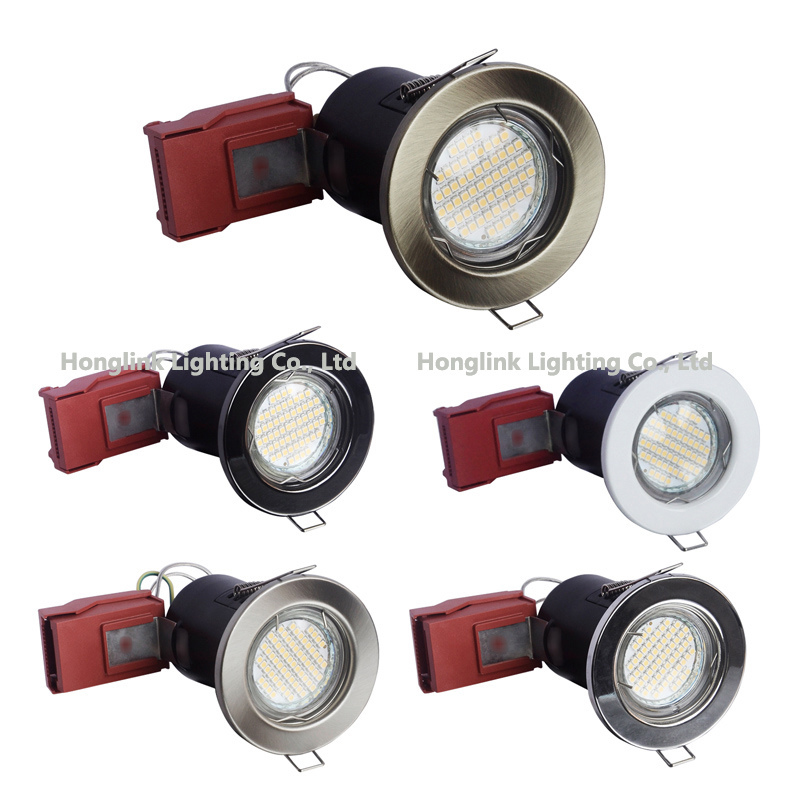 5W UK BS476 Fire Rated LED Ceiling Downlight with New Red Junction Box