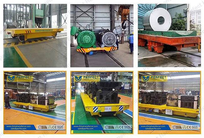 Material Handling Rail Powered Motorized Transfer Car