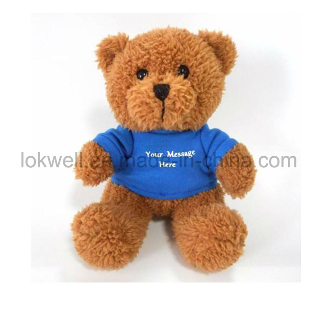Custom Logo Soft Plush Stuffed Teddy Bear Toy Promotional Gift