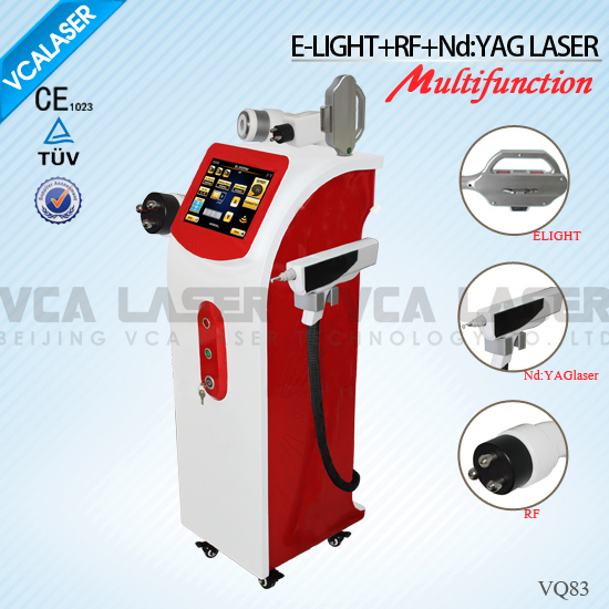 Elight IPL+RF+ ND: YAG Laser Multifunction Beauty Machine for Hair Removal Pigment Removal (VQ83)