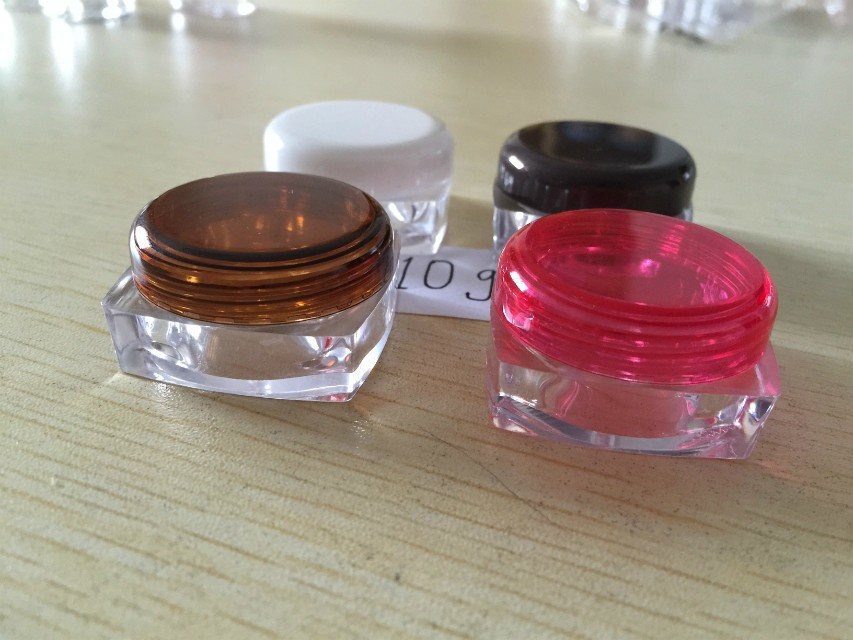 3ml/30ml Cylindrical PS Clear Small Plastic Jar