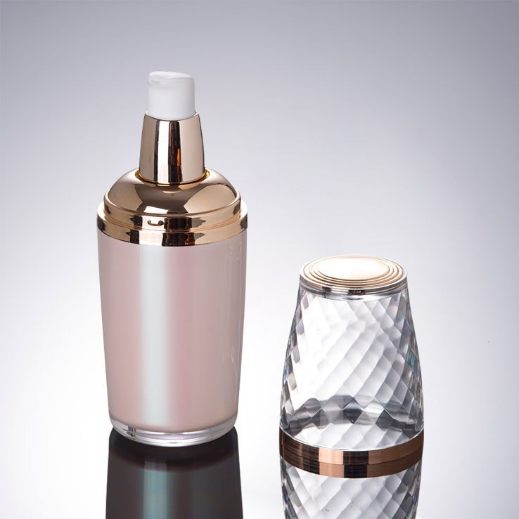 Empty Luxury Cosmetic Packaging Acrylic Plastic Cosmetic Bottle