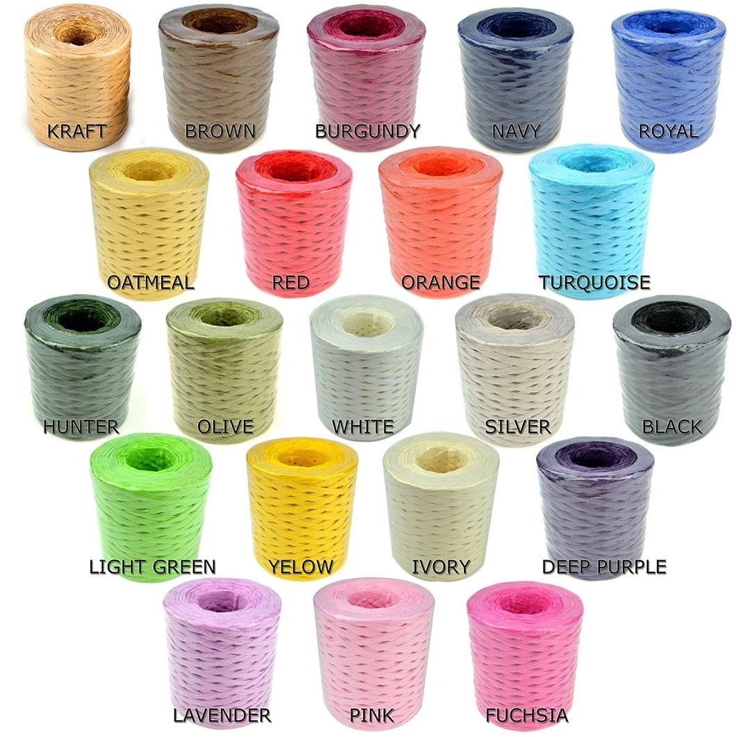 Manufactured 5mm~20mm Wide Paper Raffia Rope Wholesale