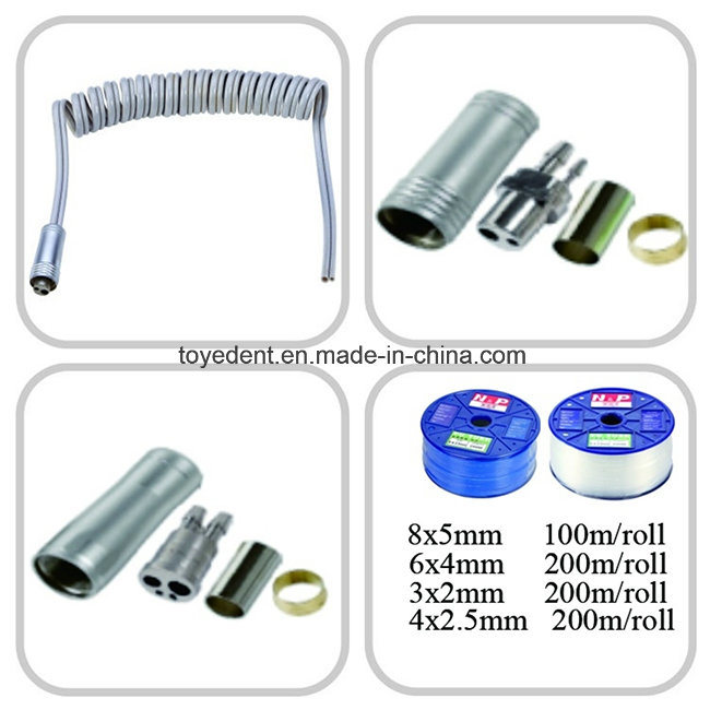 Dental Unit Spare Parts, Handpiece Tubing and Connector, Water and Air Tubing