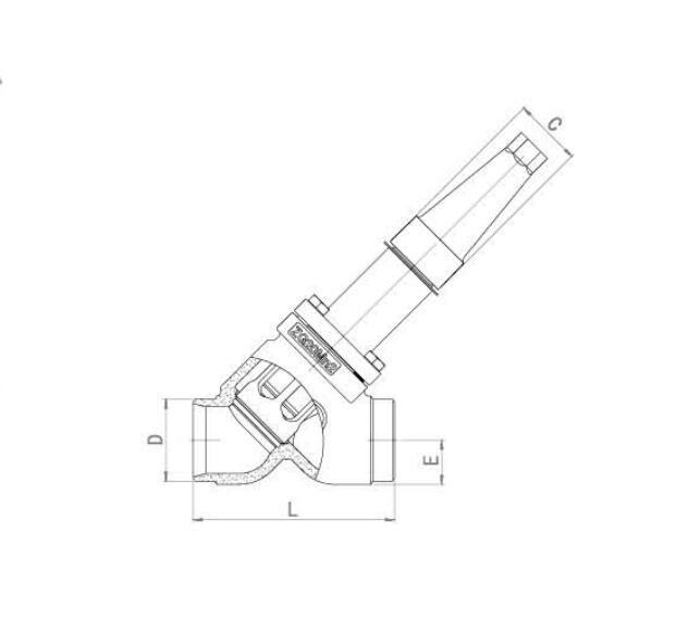 Refrigeration Ammonia Stop and Check Valve with Cap for Cold Room Pipe