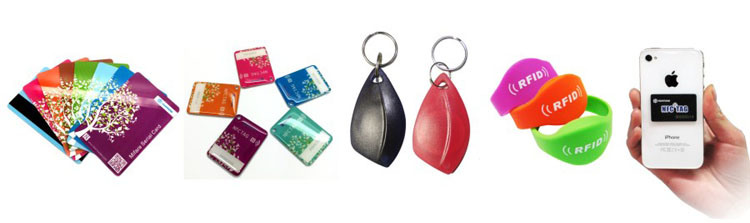 Barcode printing RFID NTAG213 NFC loyalty plastic Key tag