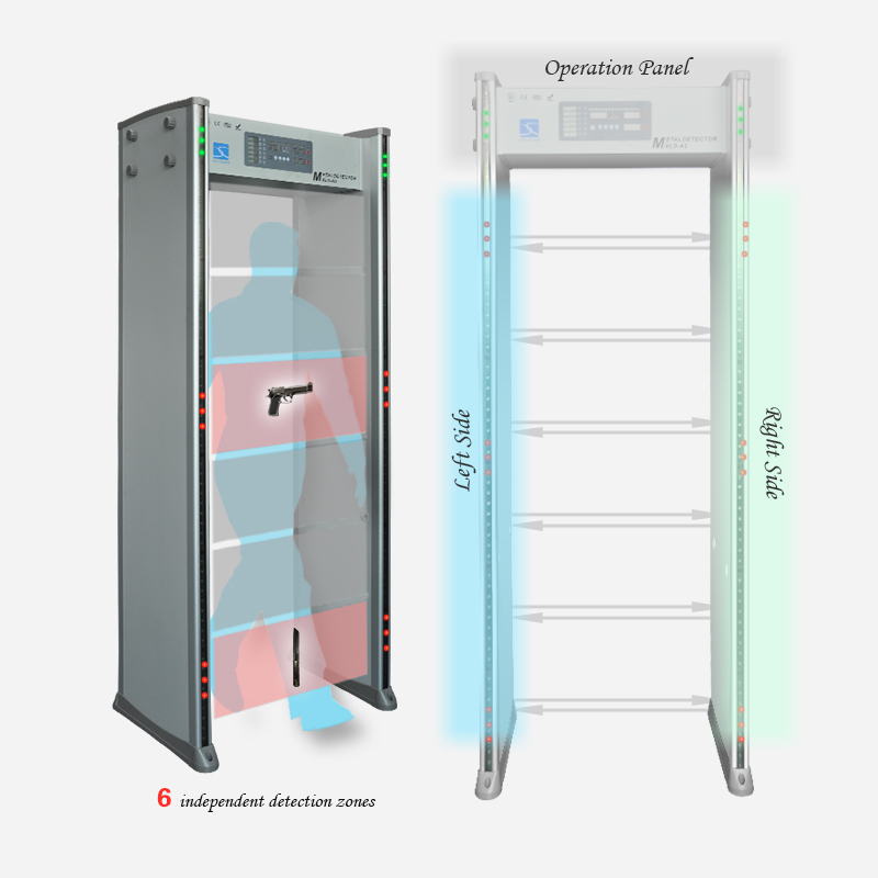 Walk Through Metal Detector Security Gates for Airport Xld-A2