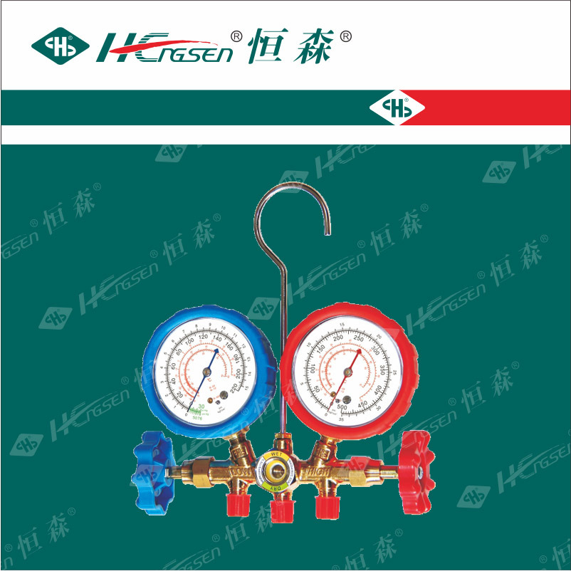 Dual R12, R134A Auto AC Manifold Gauge Sets (1/4