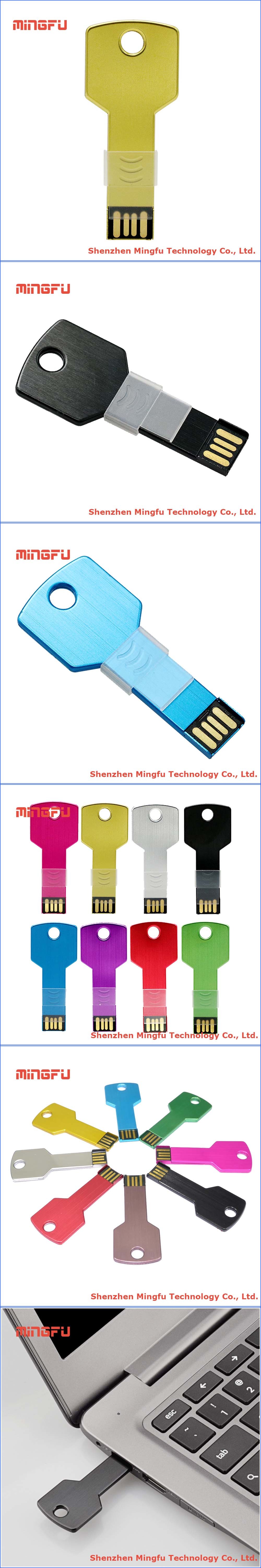 Top Selling Key Shape USB Flash Drive 16GB Memory Stick