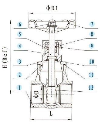 Stainless Steel Gate Valve with 200psi/ Pn16