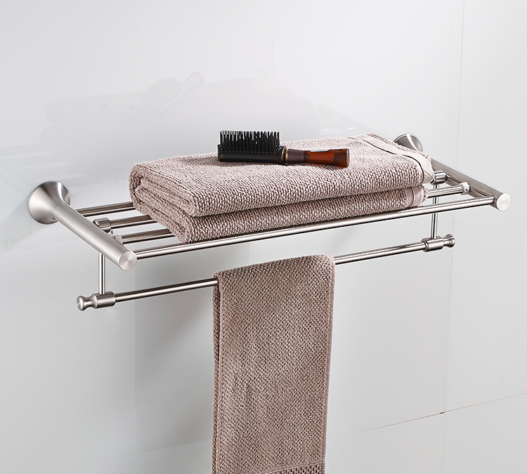 Flg High Quality Vertical Hotel Style Stainless Steel Extension Bath Towel Rack