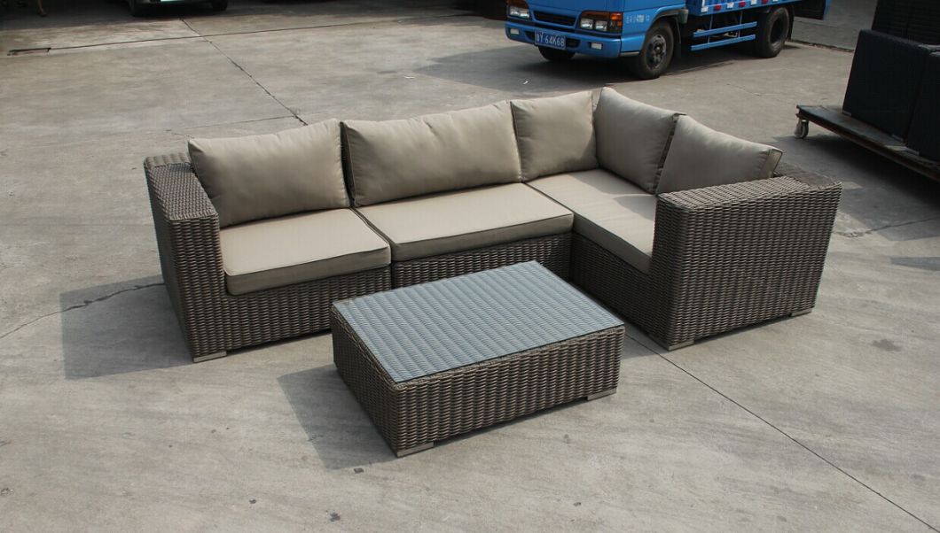 Outdoor Wicker Textilene Weaving Sofa Set Furniture