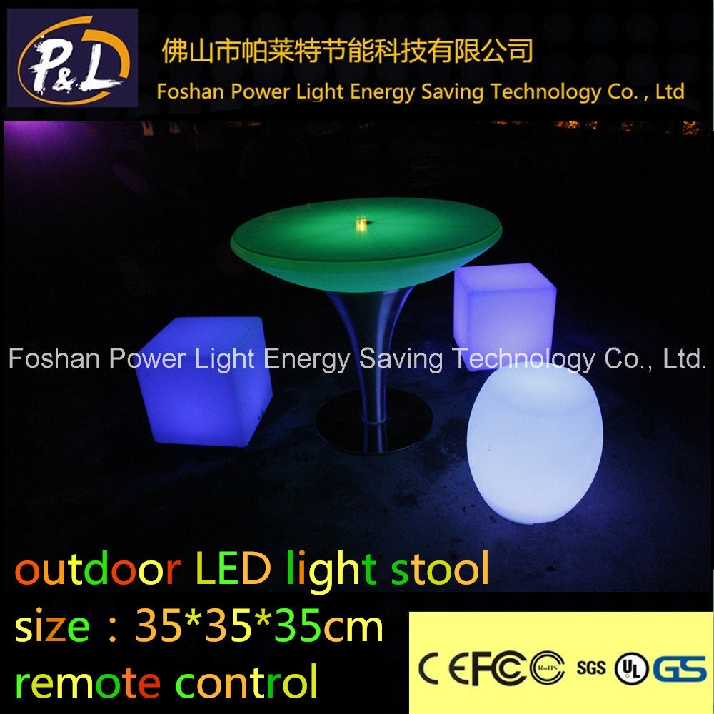 Outdoor&Indoor Illuminated Furniture Color Changing Plastic LED Dining Table