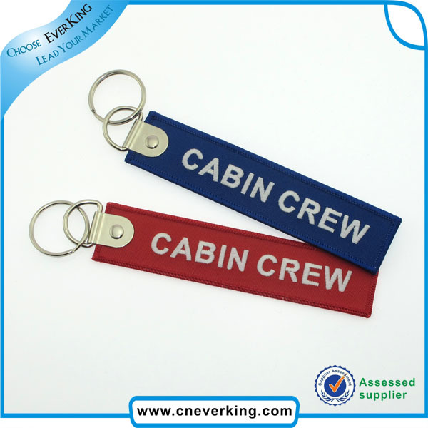 Wholesale Custom Embroidery Remove Before Flight Keychains