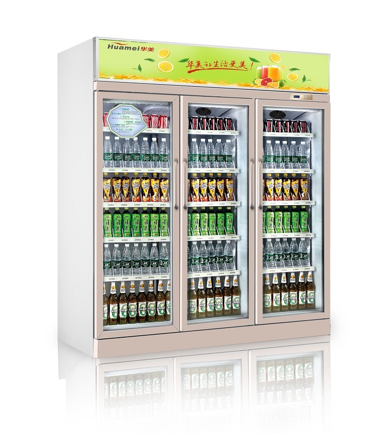Supermarket Glass Door Beverage Cooler