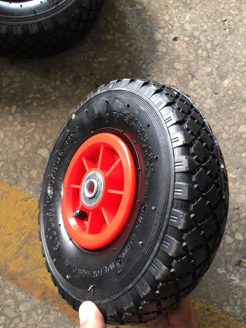 3.00-8 Pneumatic Rubber Wheel Tyre with Inner Tube and Rim