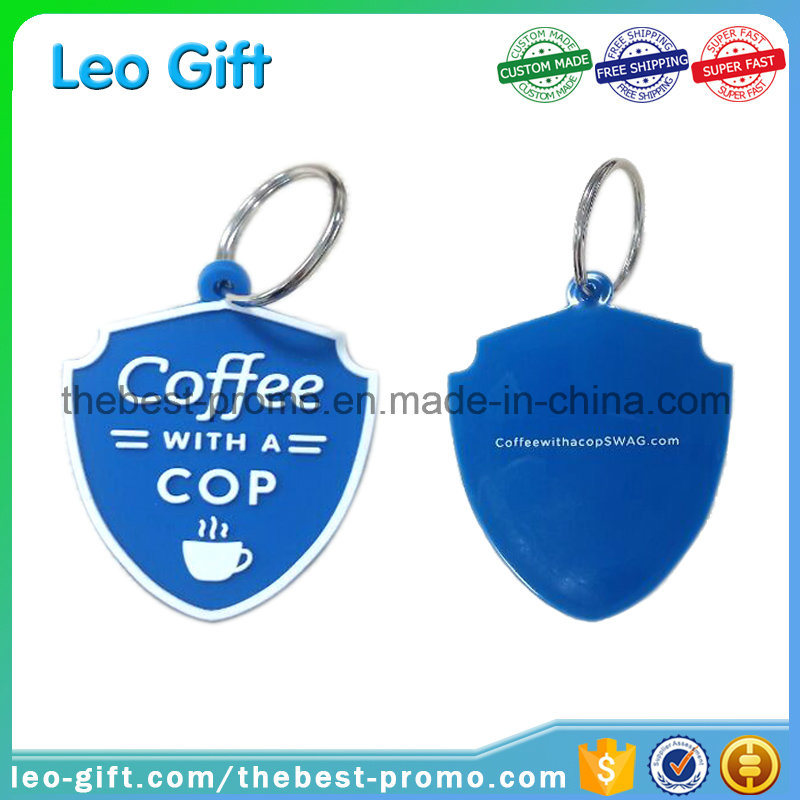 MOQ 100PCS 2D/3D Custom Promotional Soft Plastic PVC Keychain