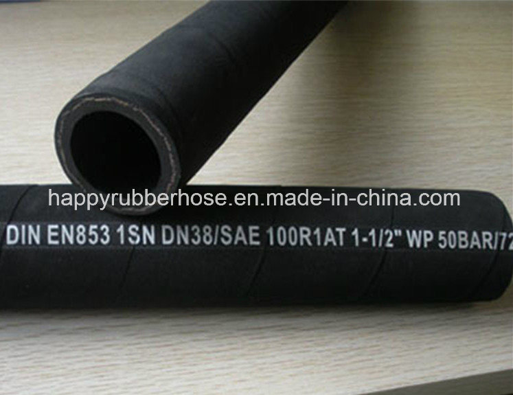 High Pressure Single Steel Wire Braid Reinforced Hydraulic Hose R1/1sn