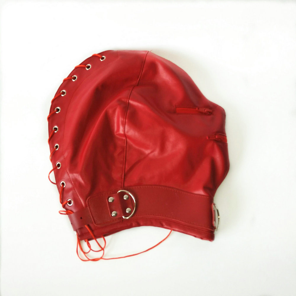 Adult Leather Sex Head Mask