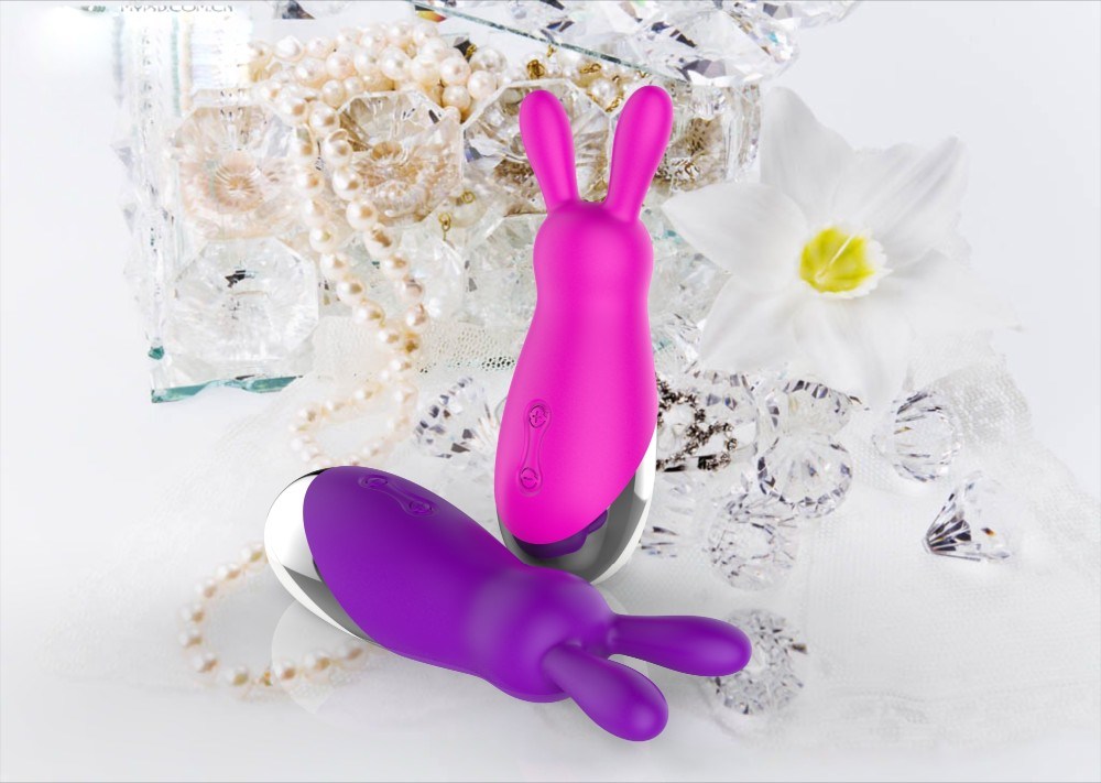 Portable 10 Speed Women Use Artificial Penis Sex Toy Rabbit Vibrator Wholesale