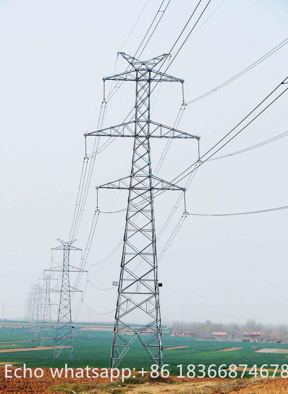 10kv-500kv Electric Power Transmission Line Angle Steel Tower From Factory Price