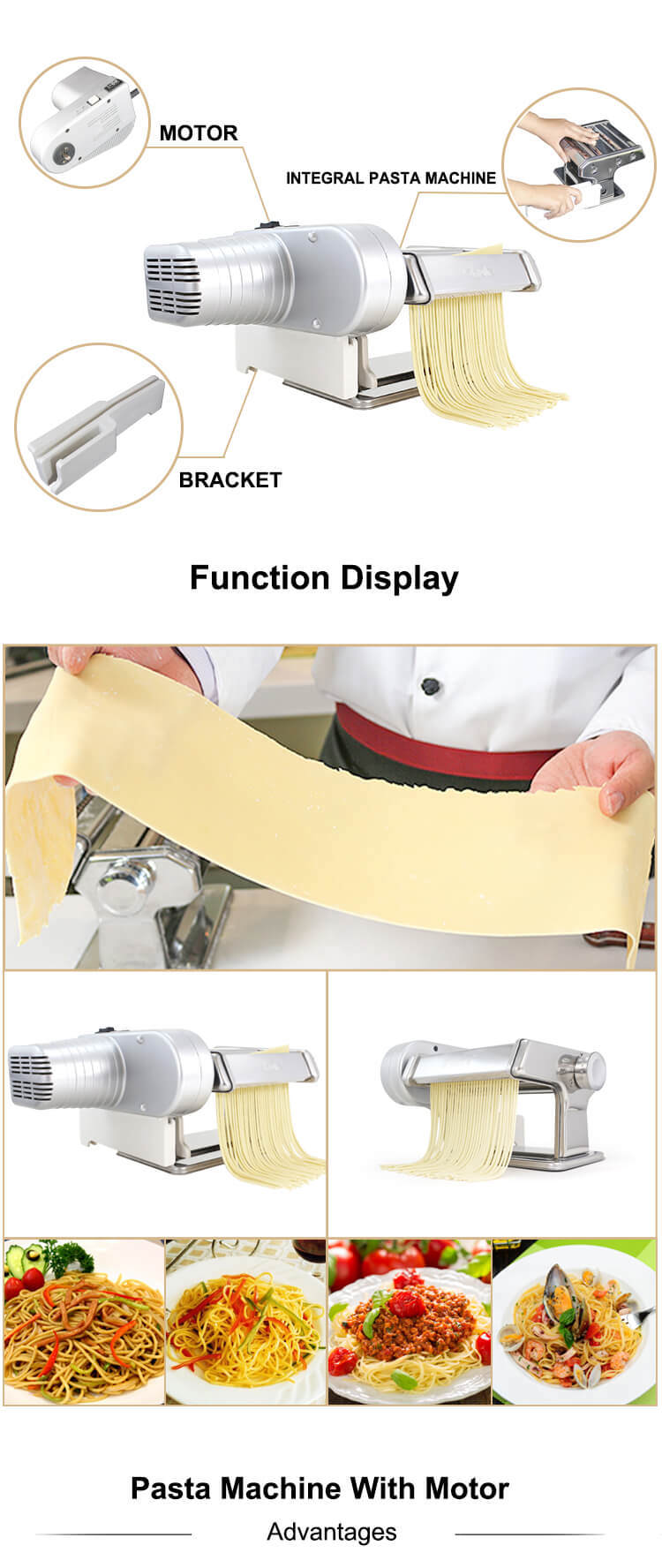 Stainless Steel Household Electric Pasta Kitchenware