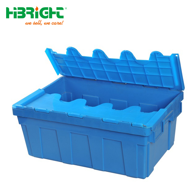 Folding Collapsible Stackable Plastic Moving Logistic Crate for Sale