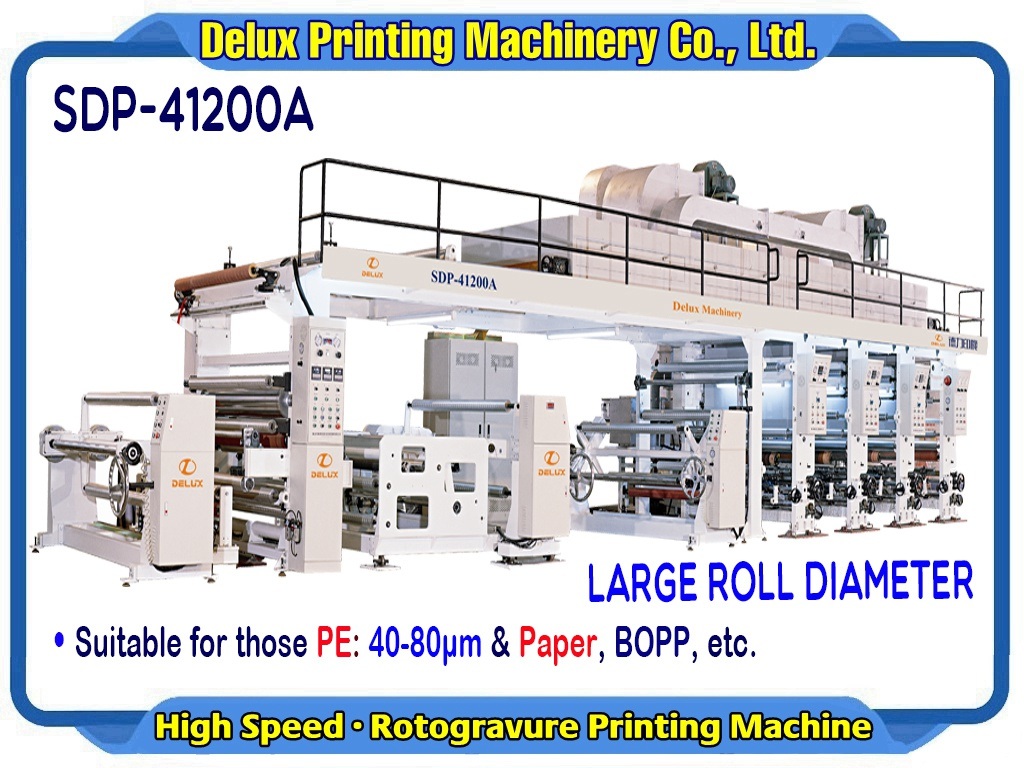 High Speed Rotogravure Printing Machine for Jumbo Roll Diameter (SDP-41200A)