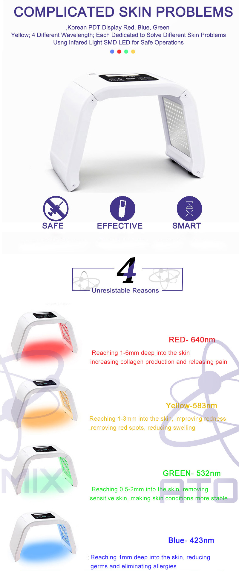 Multi-Functional Skin Care Light Potent Beauty Machine That Is Proven