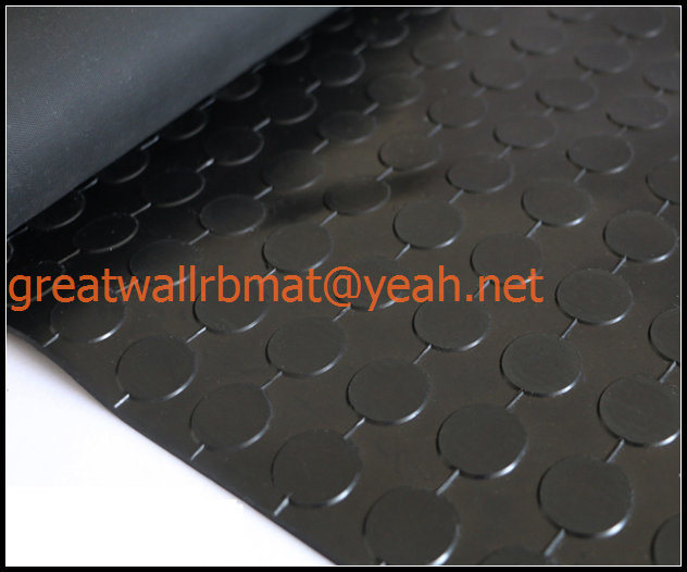 China Factory Directly Sale Link Round Button Rubber Mat