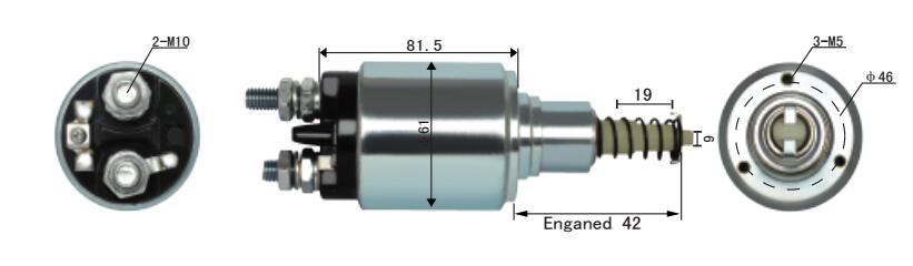 Engine Parts 12V Variable Timing Solenoid Starter Solenoid Switch