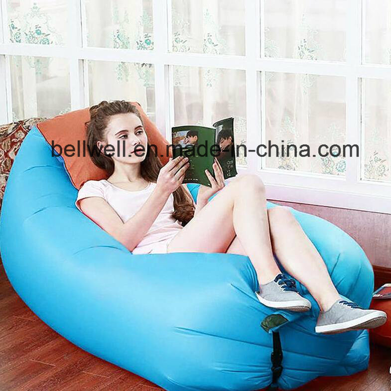 Inflatable Portable Outdoor or Indoor Lazy Bed for Camping, Beach