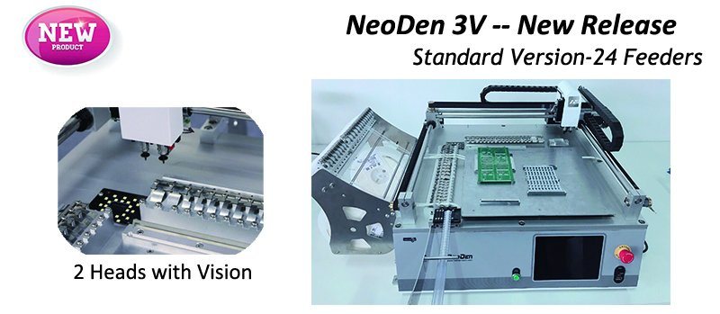 Neoden3V Chip Assembly Machine, LED Soldering Pick and Place Machine for SMT Production with Vision Correction