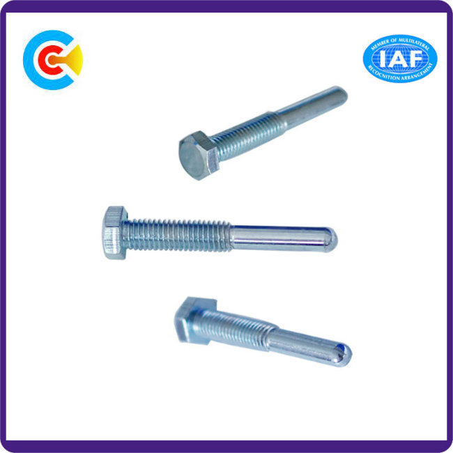 DIN/ANSI/BS/JIS Carbon-Steel/Stainless-Steel Outside Hexagon Head Hand-Twist Machine Screw