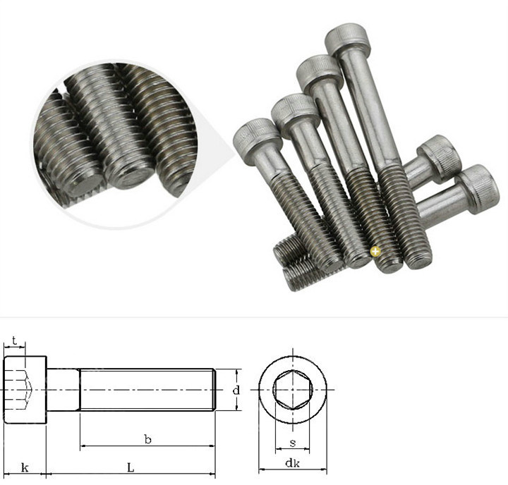 High Strength Half Thread Hex Socket Cap Screw and Bolt