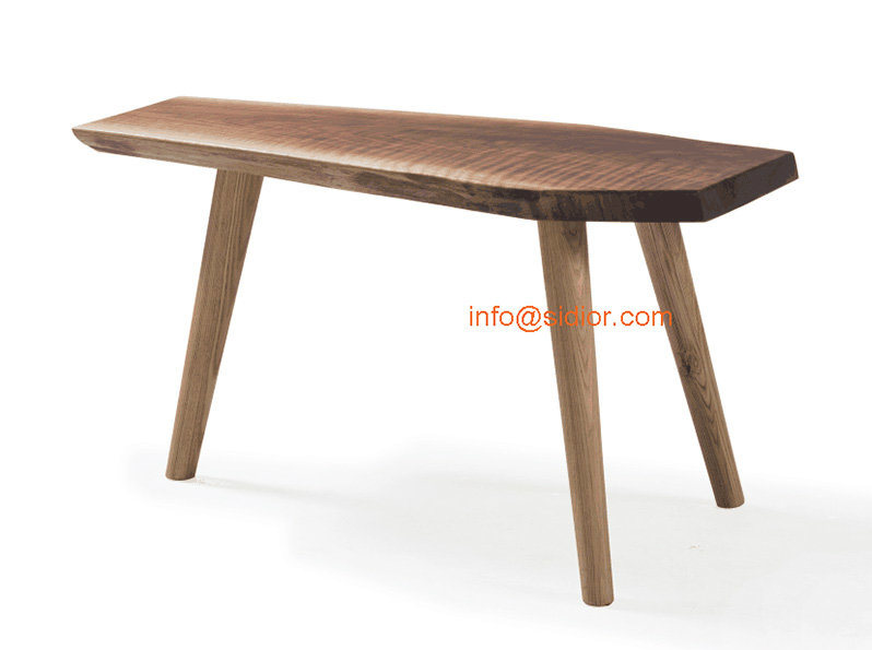 (SL-8503-2) Luxury Hotel Restaurant Public Furniture Nature Solid Wood Long Chair Bench