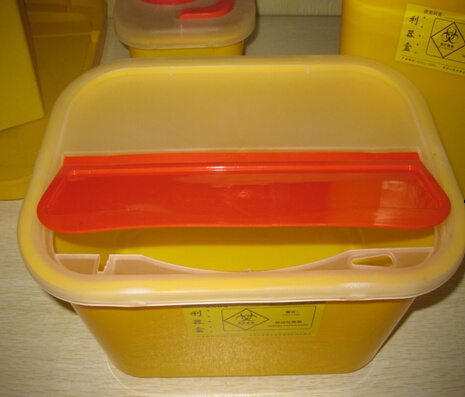 Medical Sharp Container with Round Shape with Ce and ISO