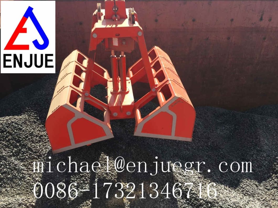 Ship Crane Vessel Remote Control Grab Hydraulic Clamshell Grab