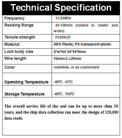 High Security Meter RFID Electronic Seal for Water Meter