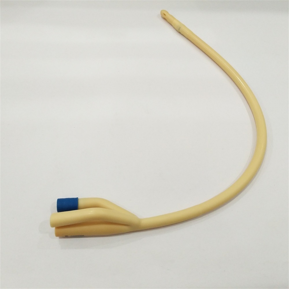 Disposable 3 Ways Balloon Latex Foley Catheter with Ce