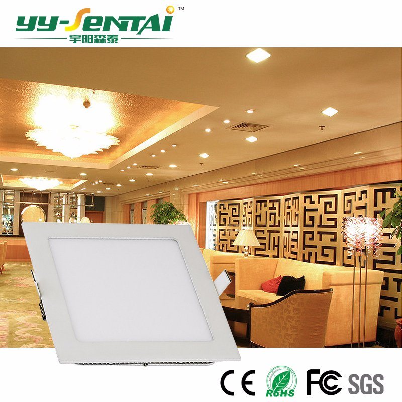 High Brightness High Lumen 6W/12W Round/Square Thin LED Panellight