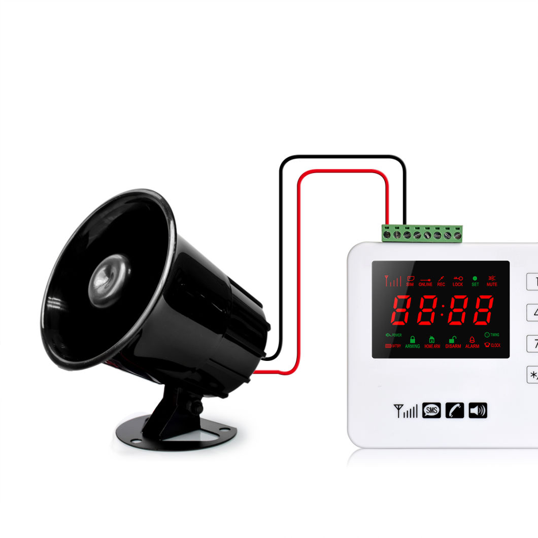 Wired Alarm Siren Work with Alarm System for Home Security