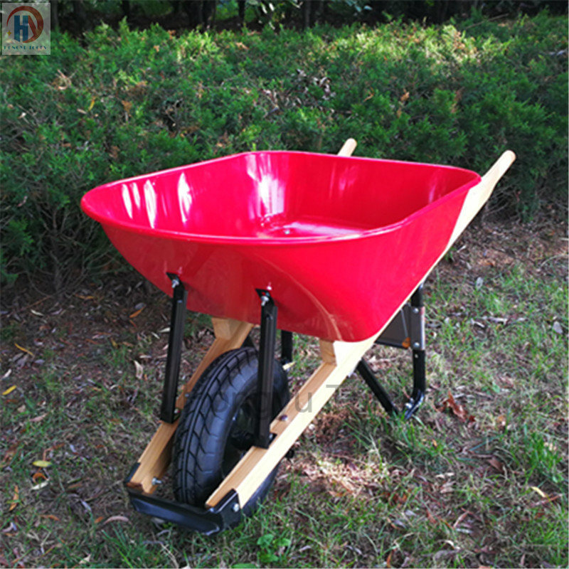 Truper Model 100L Heavy Duty Wooden Handle Wheel Barrow