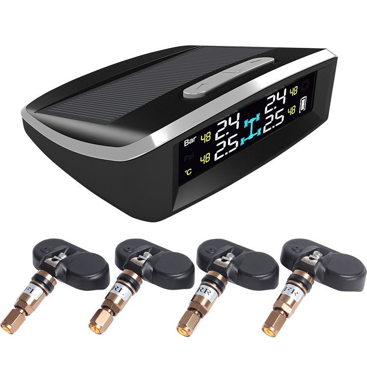 Tn405 Car Tire Pressure Monitor System Wireless Solar TPMS Internal Sensors