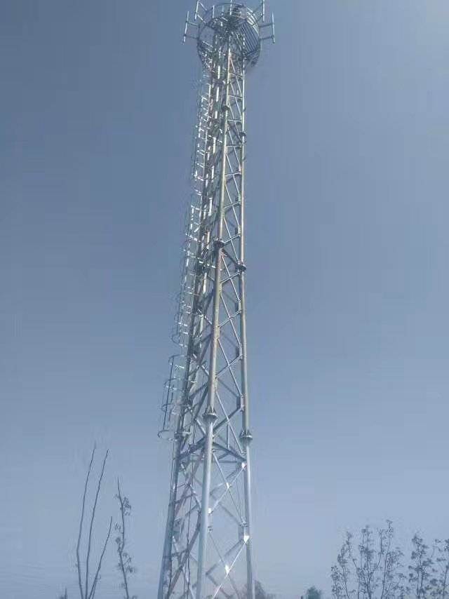 3-Leged Hot DIP Galvanized Steel Tube Communication Tower