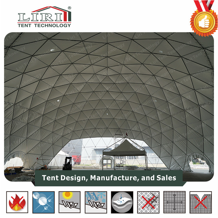 Outdoor Steel Large White Geodesic Dome Tent for Events