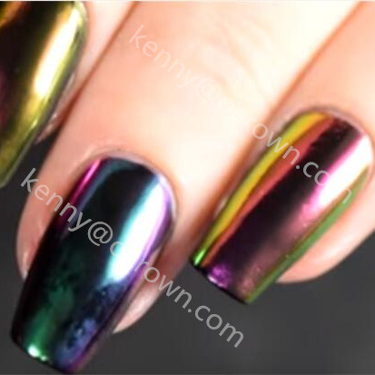 Shining Chrome Mirror Chromashift Nail Polish Chameleon Pearl Pigment