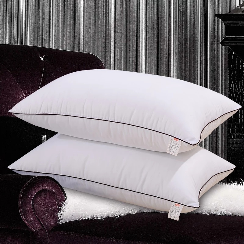 1200g Feather-Down Bed Pillow with 90% Duck Down Filling